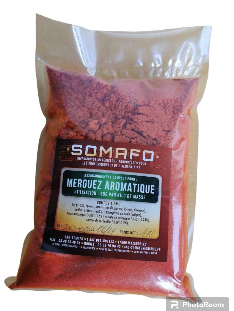 Assaisonnement complet pour merguez - 1kg